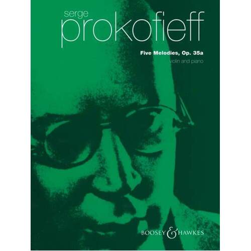 Prokofieff - 5 Melodies Op 35A Violin/Piano (Softcover Book)