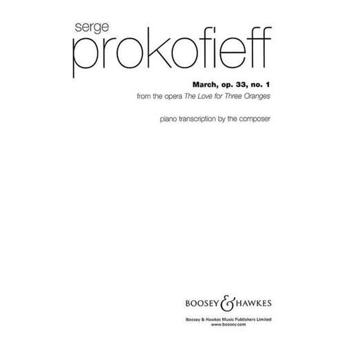 Prokofieff - March Op 33 No 1 Piano Love For Three Oranges (Softcover Book)