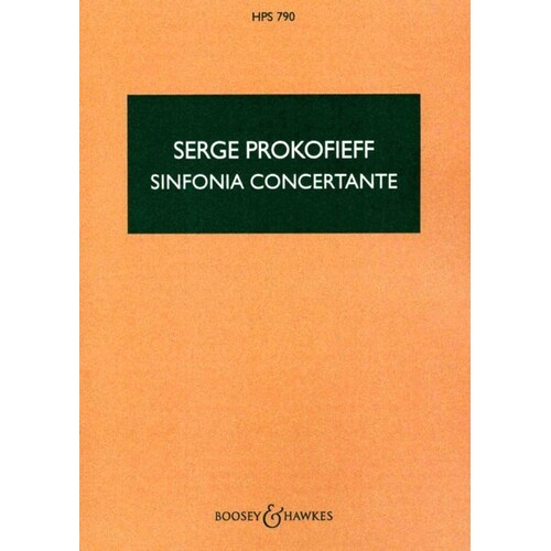 Prokofieff - Sinfonia Concertante Study Score Book