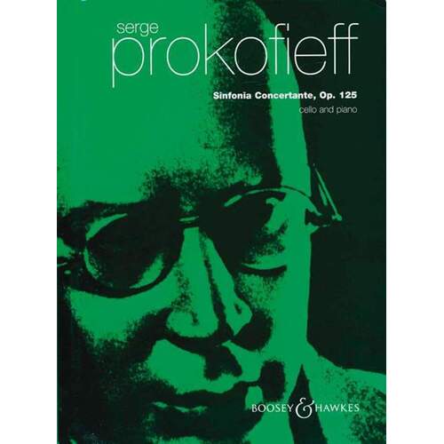 Prokofieff - Sinfonia Concertante Op 125 Cello/Piano (Softcover Book)