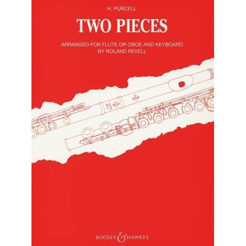 Two Pieces for Flute or Oboe and Piano by Roland Revell - Air & Hornpipe, Grade 4, 7 Pages, Henry Purcell, Boosey & Hawkes