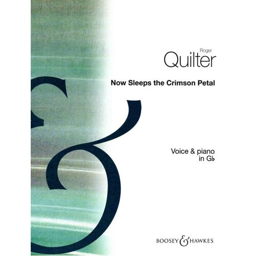 Now Sleeps The Crimson Petal G Flat Voice/Piano (Softcover Book)