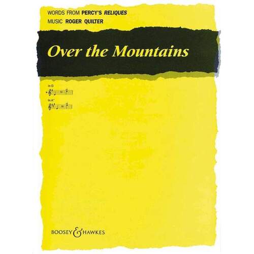 Quilter - Over The Mountains In G Voice/Piano (Sheet Music) Book