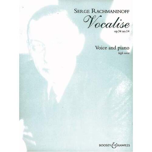 Vocalise Op 34 High Voice/Piano C# Minor (Softcover Book)