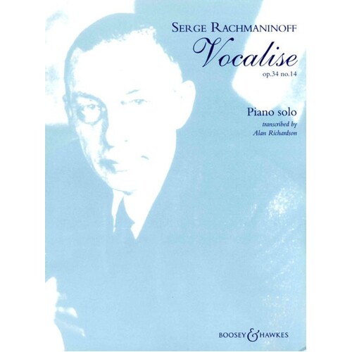 Rachmaninoff - Vocalise Op 34 No 14 Piano Solo (Softcover Book)