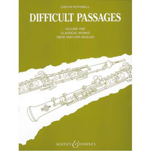 Difficult Passages Vol 1 Oboe And Cor Anglais (Softcover Book)