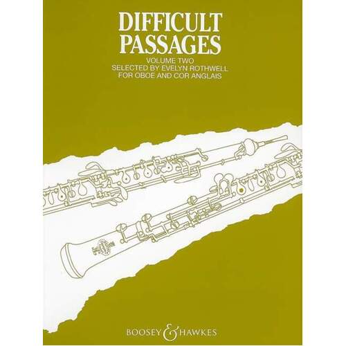 Difficult Passages Vol 2 Oboe And Cor Anglais (Softcover Book)