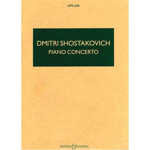 Concerto No 1 In C Minor Piano Trumpet Str (Music Score) Book
