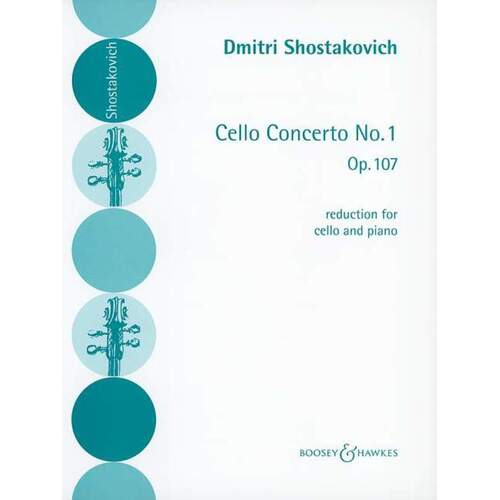 Shostakovich - Cello Concerto No 1 Op 107 Cello/Piano (Softcover Book)