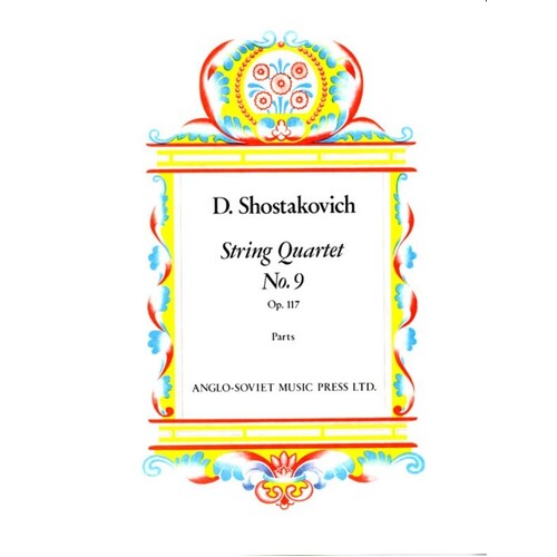 String Quartet No 9 Op 117 E Flat Major Book