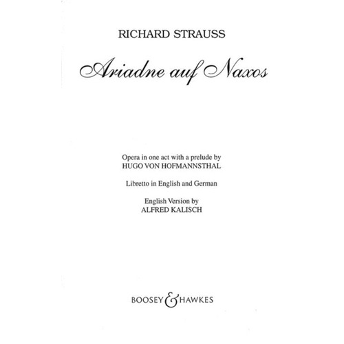 Ariadne Auf Naxos Op 60 Libretto