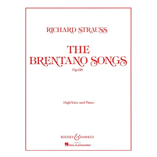 Brentano Songs Op 68 High Voice Book