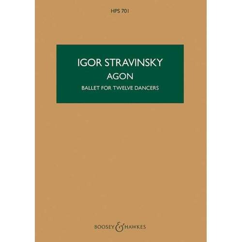 Stravinsky - Agon Study Score Book
