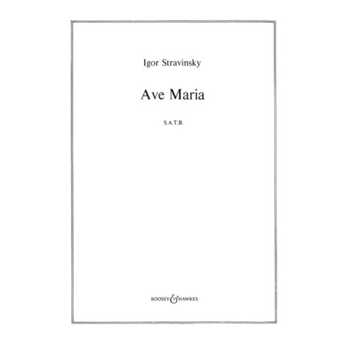 Ave Maria SATB Book