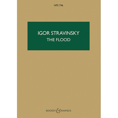 Stravinsky - The Flood Study Score Book