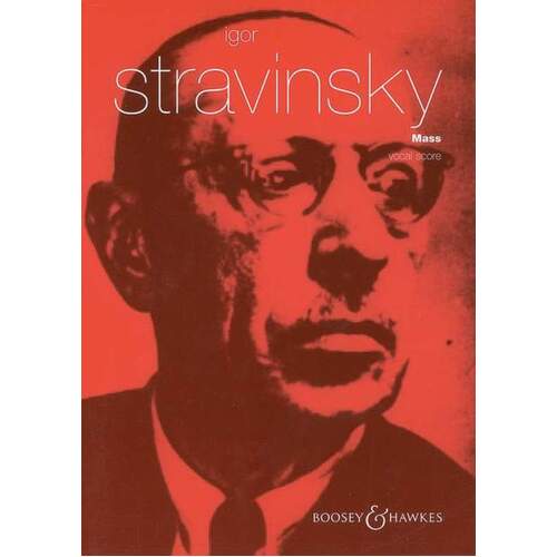 Stravinsky - Mass Vocal Score (Softcover Book)