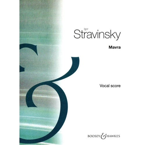 Mavra Vocal Score
