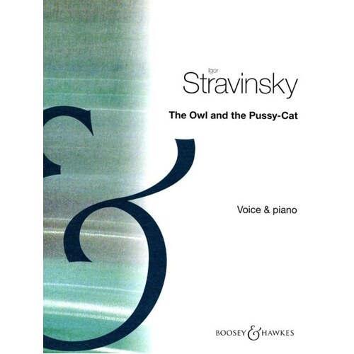 Stravinsky - Owl And Pussy Cat Voice/Piano (Softcover Book)