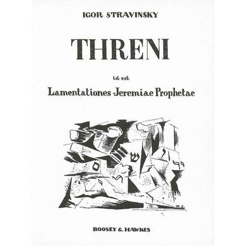 Stravinsky - Threni Vocal Score (Softcover Book)
