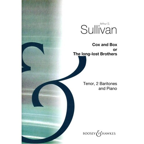 Sullivan - Cox And Box Vocal Score (Softcover Book)
