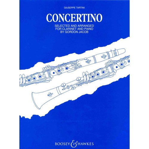 Tartini - Concertino In F Clarinet/Piano Book