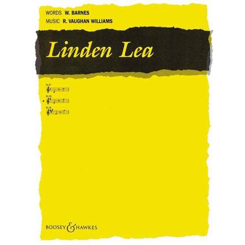 Vaughan Williams - Linden Lea In G Medium Voice (Softcover Book)