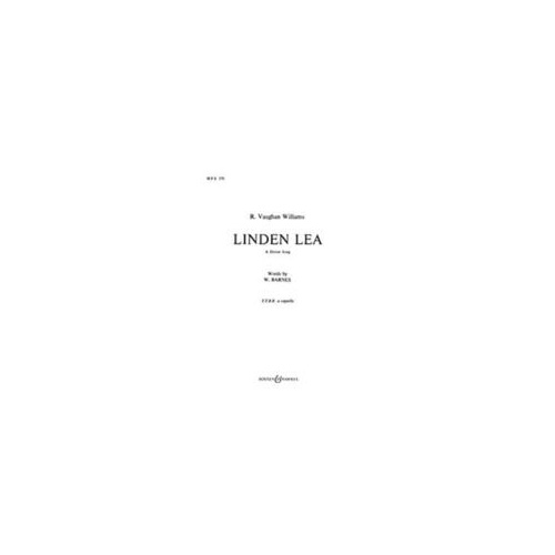Linden Lea TTBB Choral Arrangement by Ralph Vaughan Williams for Men's Choir with Piano Accompaniment