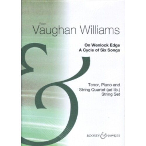 Vaughan Williams - On Wenlock Edge String Quartet Parts (Set Of Parts) Book