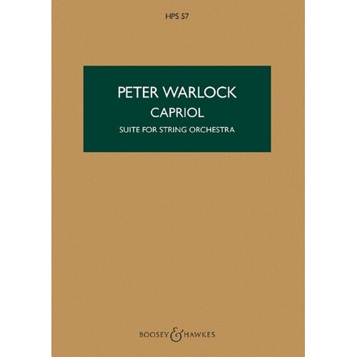 Warlock - Capriol Suite Study Score Book