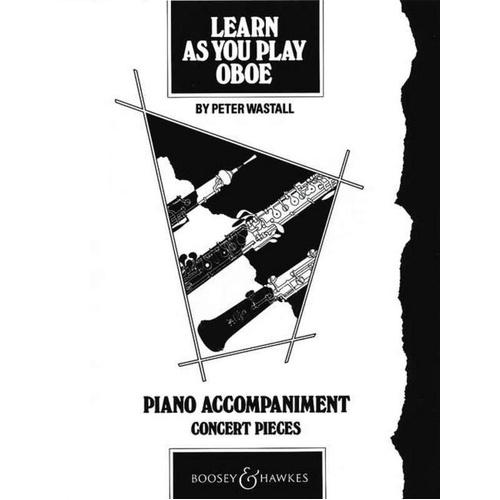 Learn As You Play Oboe Concert Pieces Piano Accompaniment by Peter Wastall