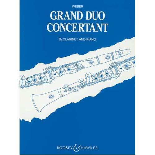 Weber - Grand Duo Concertante Op 48 Clarinet/Piano (Softcover Book)