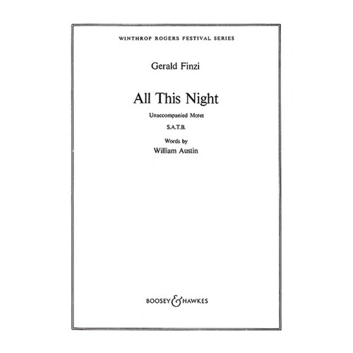 Finzi - All This Night SATB A Cappella (Octavo) Book