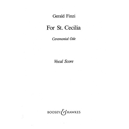 Finzi - For St Cecilia Tenor/SATB Vocal Score (Softcover Book)