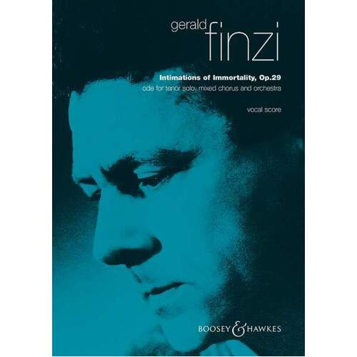 Finzi - Intimations Of Immortality Vocal Score (Softcover Book)