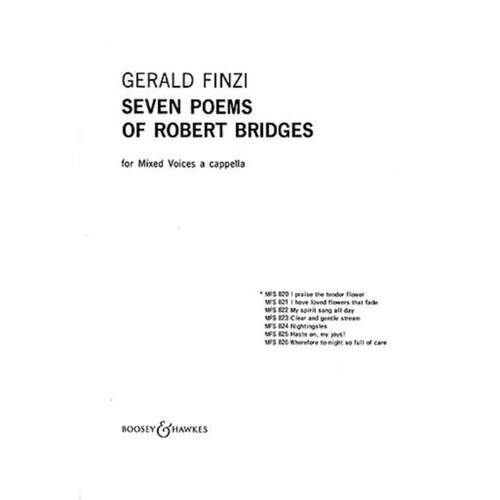 Finzi - I Praise The Tender Flower SATB A Cappella (Octavo) Book