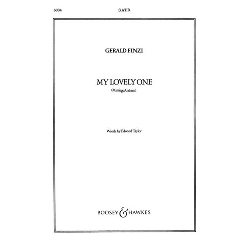 Finzi - My Lovely One SATB (Octavo) Book