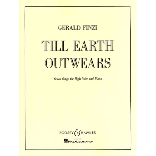 Till Earth Outwears H V 7 Songs Book