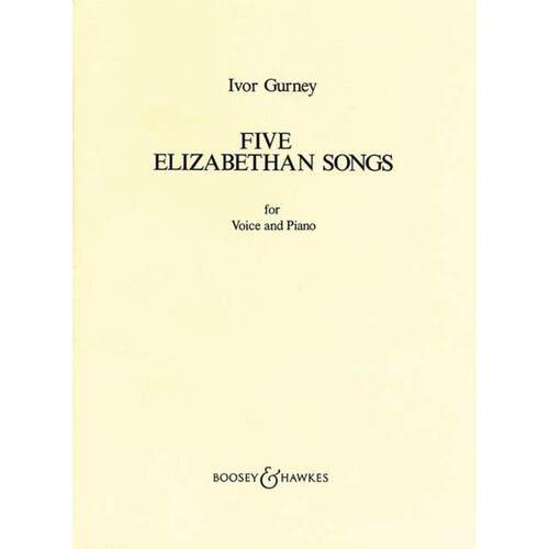 Gurney - 5 Elizabethan Songs High Voice/Piano (Softcover Book)