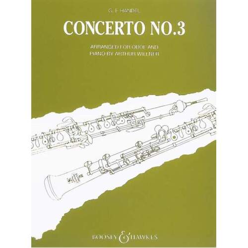 Concerto No 3 G Min Ob/Piano (Softcover Book)