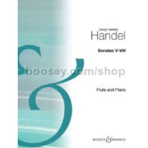 Sonatas 8 Book 2 Nos 5 To 8 Ed Fleury Flute Piano Book