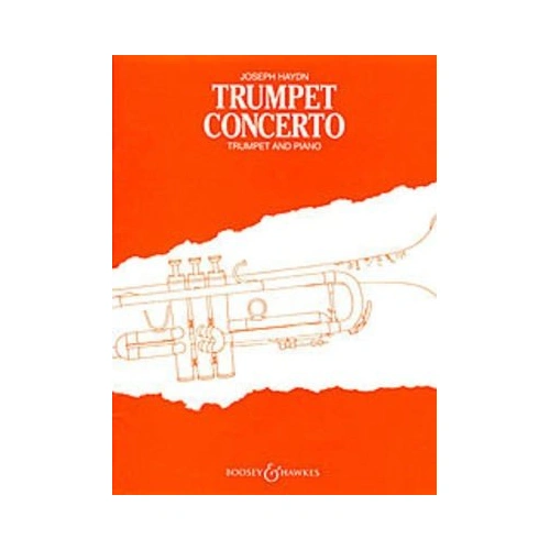 Haydn - Trumpet Concerto E Flat Major for Trumpet and Piano, Arranged by Ernest Hall, 34 Pages, Publisher: Boosey & Hawkes