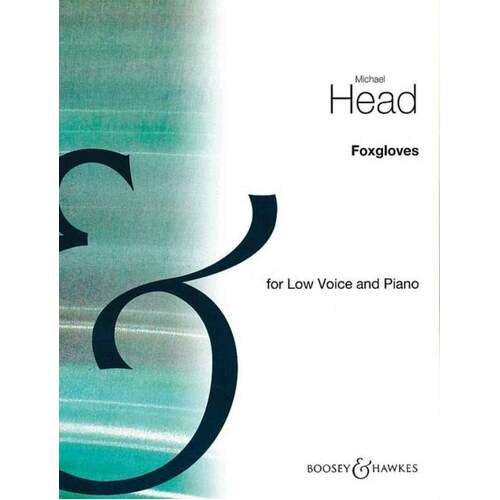 Head - Foxgloves In A Flat Low Voice/Piano (Softcover Book)
