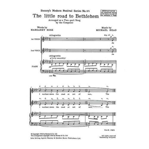 Little Road To Bethlehem SA (Choral Music Score) Book