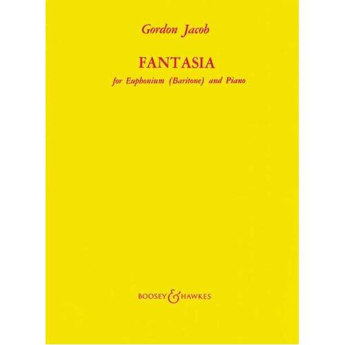 Jacob - Fantasia For Euphonium (Baritone)/Piano (Softcover Book)