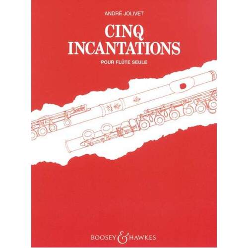 Jolivet - 5 Incantations Flute Solo (Softcover Book)
