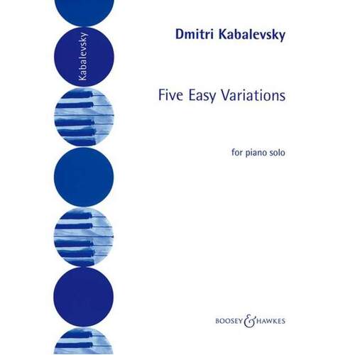 Kabalevsky - 5 Easy Variations Op 51 Piano (Softcover Book)