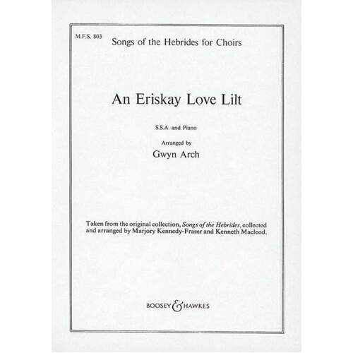 Eriskay Love Lilt SSA/Piano (Octavo) Book