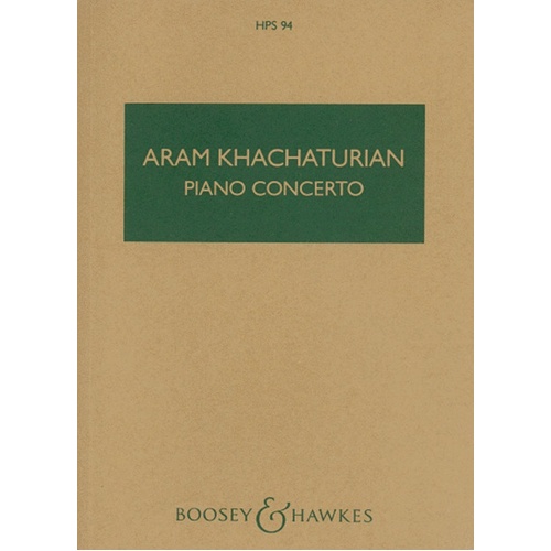 Piano Concerto Study Score Hps 94 Book