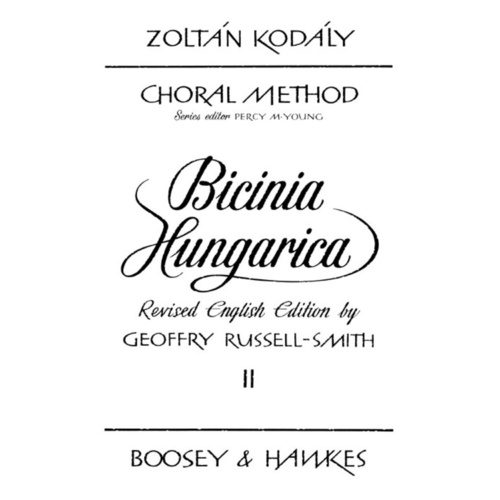 Bicinia Hungarica V2 40 Progressive 2Pt Songs Book