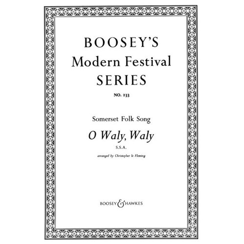 O Waly Waly SSA A Cappella (Octavo) Book